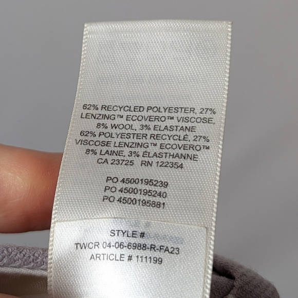 ARITZIA WILFRED Effortless Pants Plaid Purple 0 - Picture 16 of 16